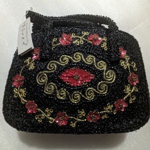 Moyna beaded clutch bag
